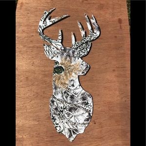 Wall Art / Decor Metal Buck Cactus Camo